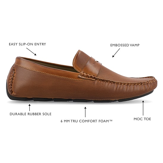 Vance Co Isaiah Mens Square Closed Toe Loafers