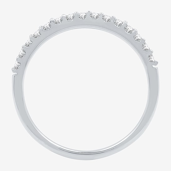 1/4 CT. T.W. Lab Grown White Diamond 10K Gold Wedding Band