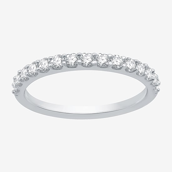 1/2 CT. T.W. Lab-Grown Diamond Wedding Band in 10K or 14K Gold.