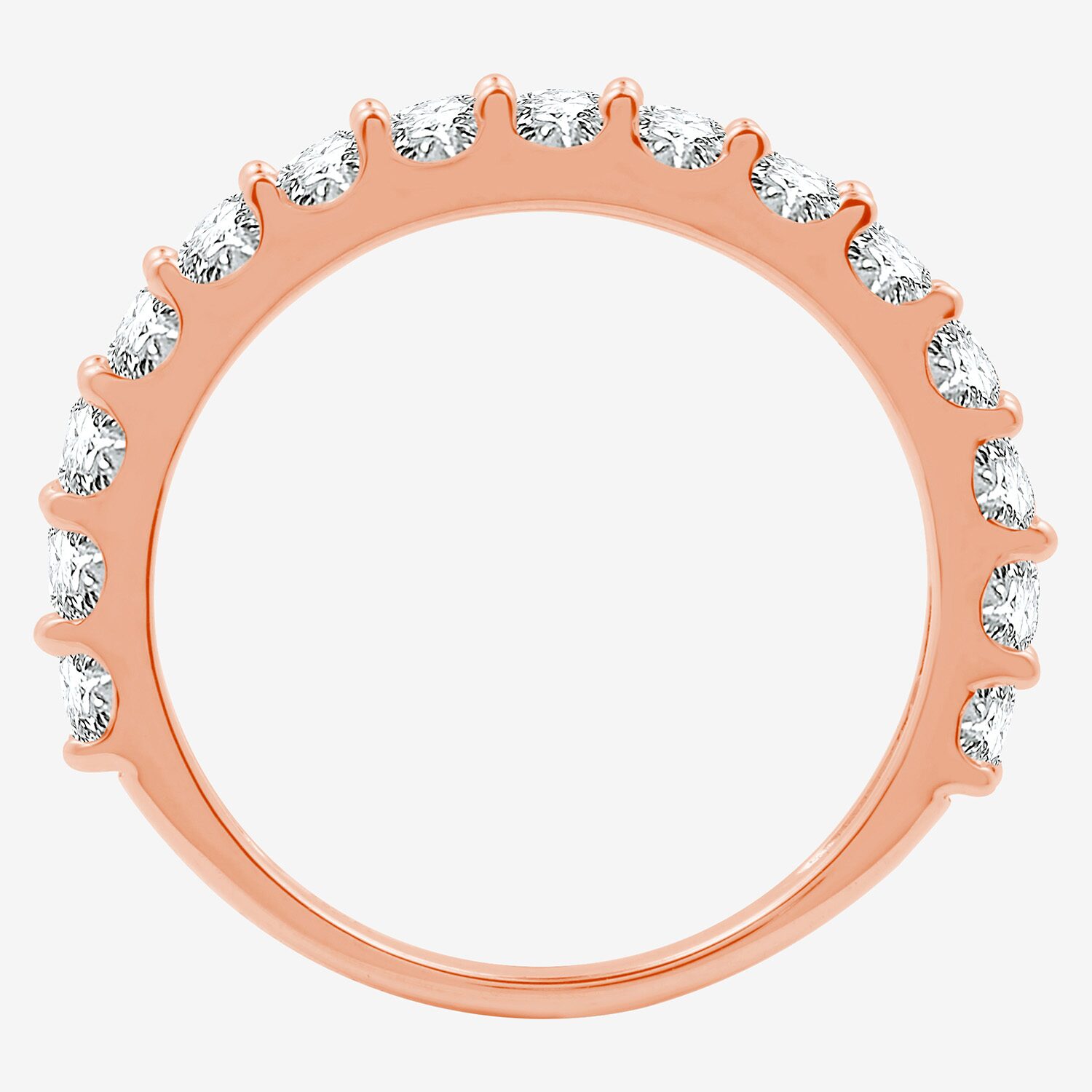 1 CT.T.W. Lab-Grown Diamond Wedding Band 10K or 14K Gold