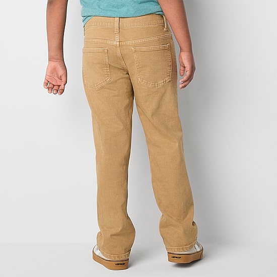 Thereabouts Little & Big Kid Boys Adjustable Waist Stretch Fabric Straight Leg Jean