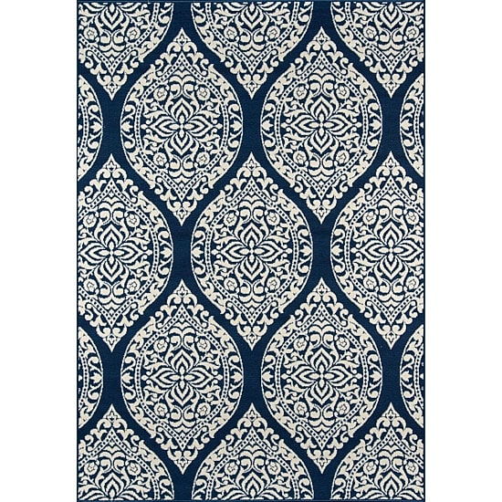 Momeni Baja 17 Damask Indoor Outdoor Rectangular Accent Rug