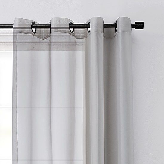 Arm And Hammer Curtain Fresh Odor-Neutralizing Grommet Top Sheer Single Curtain Panels