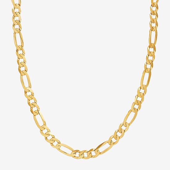 Mens 22 - 30 Inch 10K Gold Link Necklace