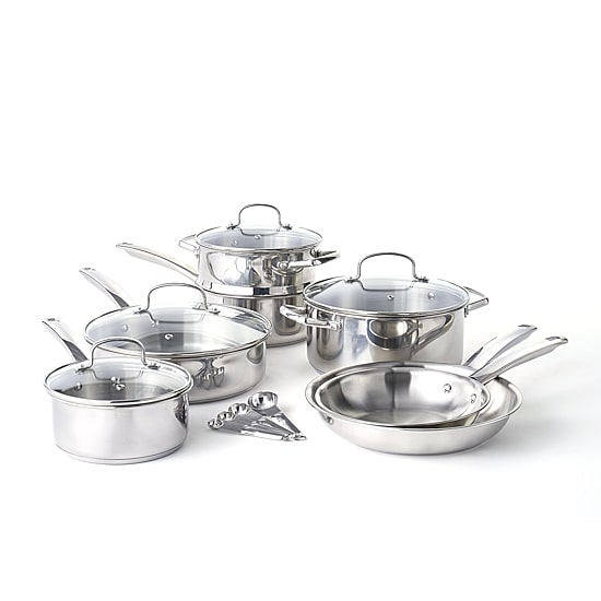 Cooks Stainless Steel 15-pc. Cookware Set