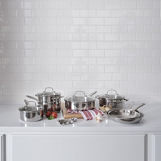 Cooks Stainless Steel 15-pc. Cookware Set