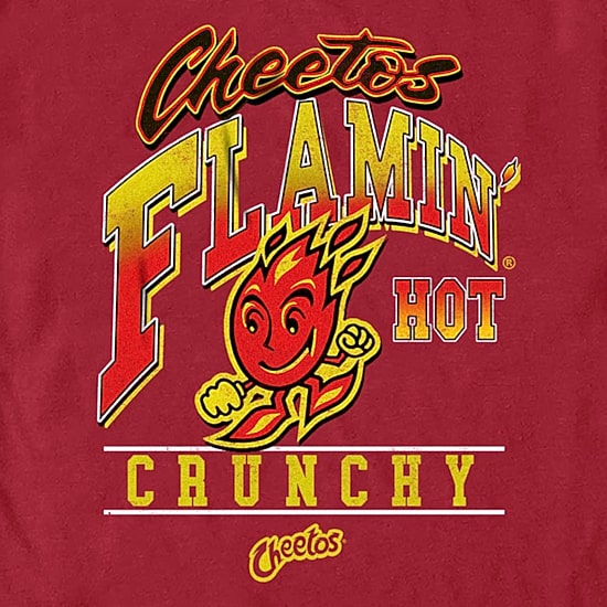 Mens Crew Neck Short Sleeve Regular Fit Cheetos Graphic T-Shirt