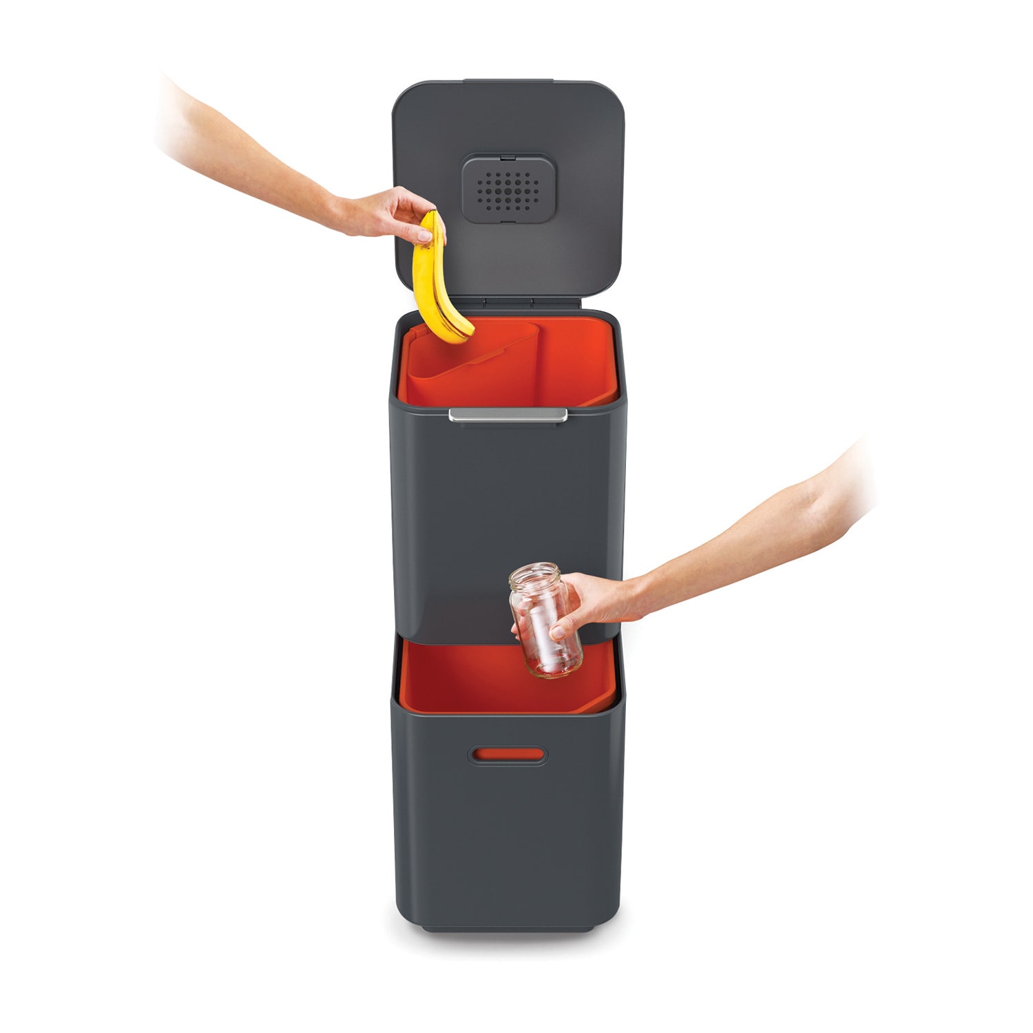 Joseph  Totem Compact 40-Litre Waste And Recycling Bins Trash Can