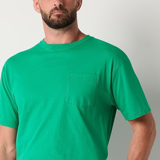 St. John's Bay Mens Crew Neck Short Sleeve Pajama Top