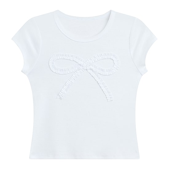 by&by girl Big Kid Girls Round Neck Short Sleeve T-Shirt