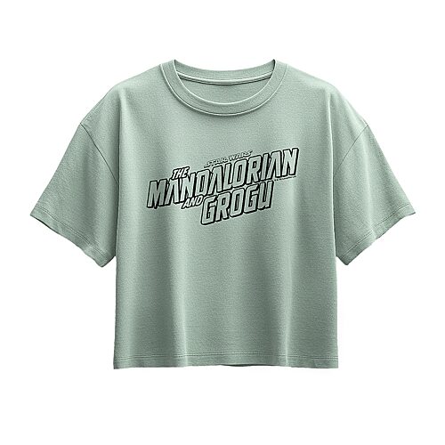 Disney Collection Little & Big Kid Girls Crew Neck Short Sleeve Regular Fit Baby Yoda Star Wars Graphic T-Shirt, X-large, Green