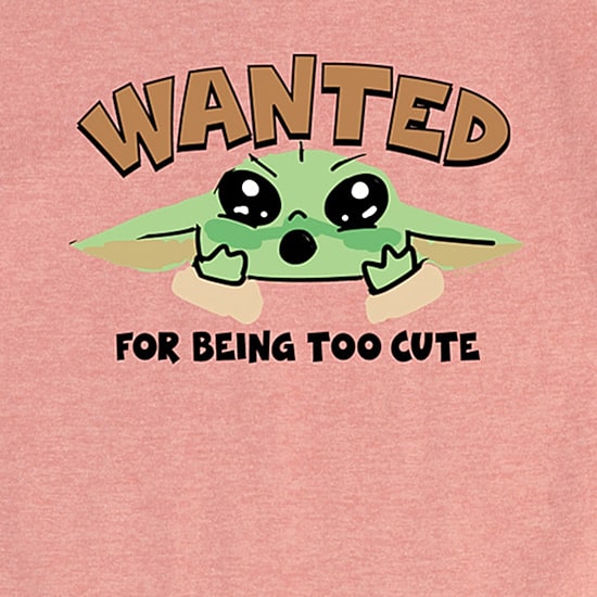 Disney Collection Toddler Girls Crew Neck Short Sleeve Regular Fit Baby Yoda Star Wars Graphic T-Shirt