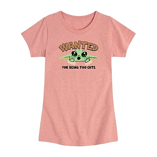 Disney Collection Toddler Girls Crew Neck Short Sleeve Regular Fit Baby Yoda Star Wars Graphic T-Shirt, 4t, Pink