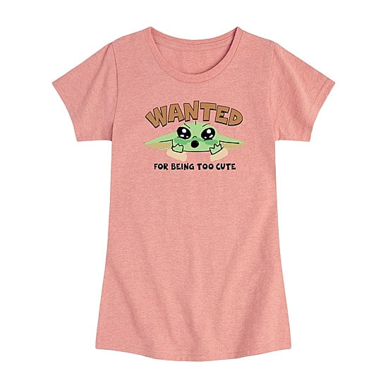 Disney Collection Toddler Girls Crew Neck Short Sleeve Regular Fit Baby Yoda Star Wars Graphic T-Shirt