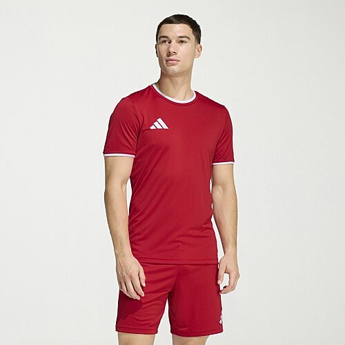adidas Mens Crew Neck Short Sleeve Active T-Shirt, Xx-large, Red