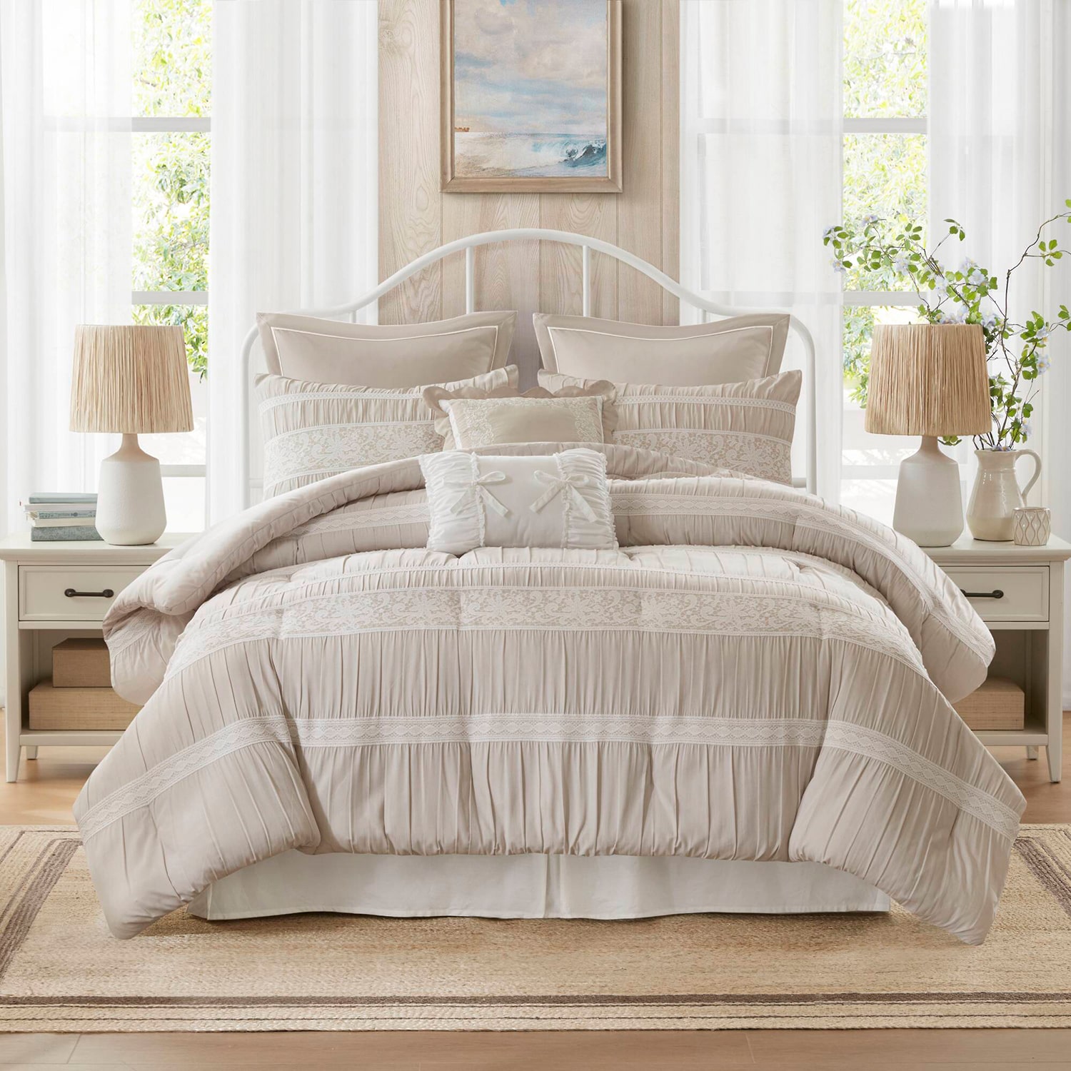Madison Park Marlowe Jacquard 7-pc. Midweight Easy Care Comforter