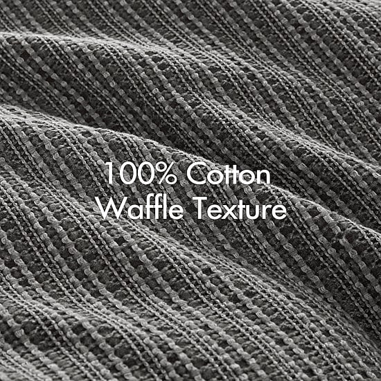 Woolrich Lyon Waffle Washed 3-pc. Easy Care Duvet Cover Set