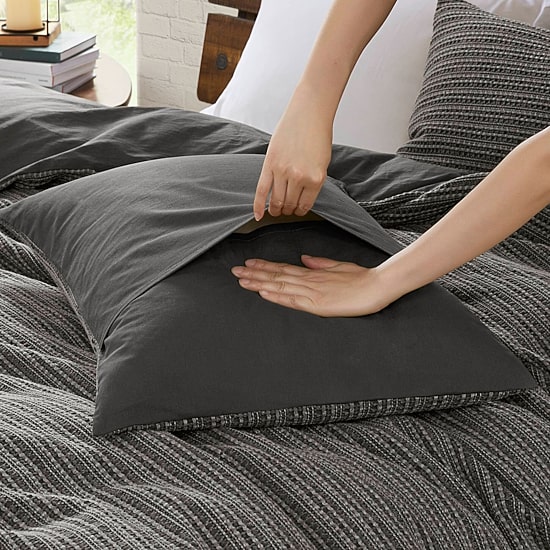 Woolrich Lyon Waffle Washed 3-pc. Easy Care Duvet Cover Set