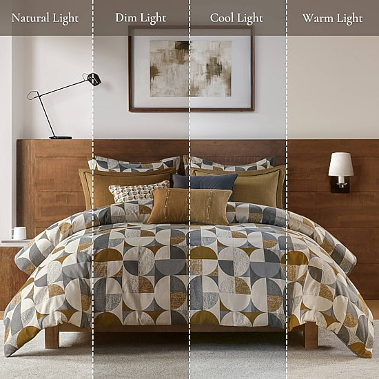 Madison Park Signature Cirque Jacquard 8-pc Oversized Midweight Comforter Set