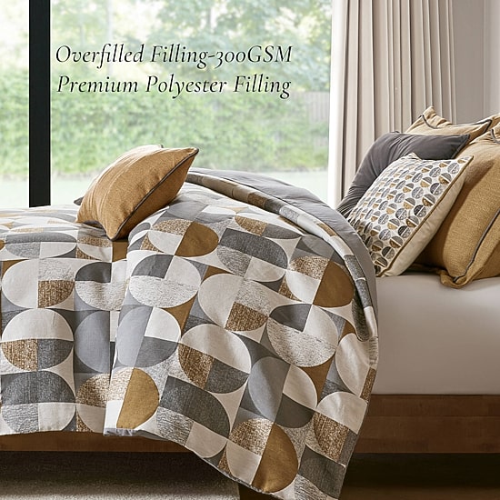 Madison Park Signature Cirque Jacquard 8-pc Oversized Midweight Comforter Set