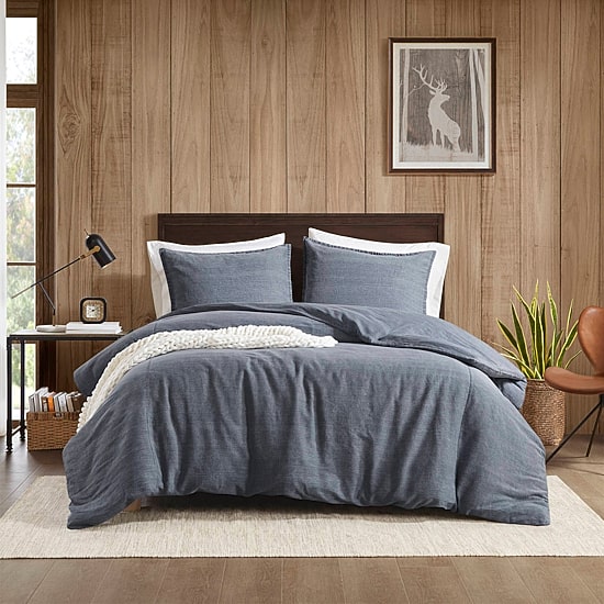 Woolrich Mckenzie Twill Washed 3-pc. Easy Care Duvet Cover Set