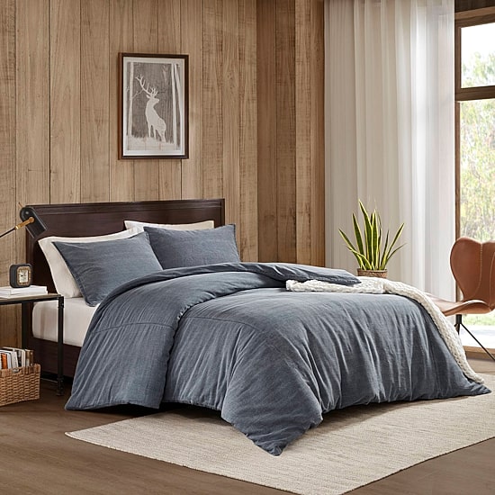 Woolrich Mckenzie Twill Washed 3-pc. Easy Care Duvet Cover Set