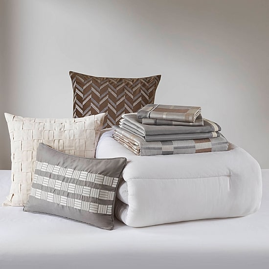 Madison Park Signature Prescott Jacquard 8-pc Oversized Comforter Set