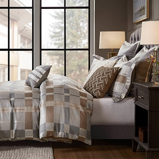 Madison Park Signature Prescott Jacquard 8-pc Oversized Comforter Set