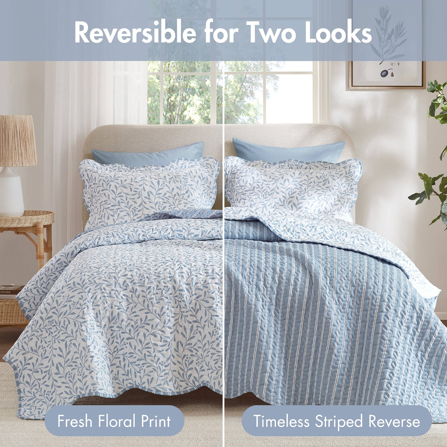 Madison Park Eamon Reversible Print 3-pc. Quilt Set