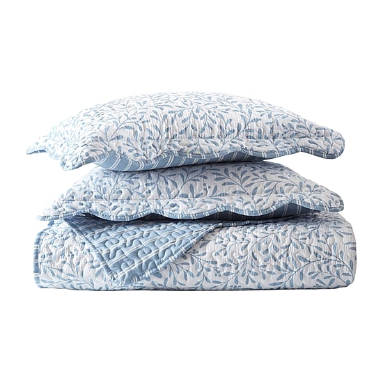 Madison Park Eamon Reversible Print Scalloped Edge 3-pc. Quilt Set