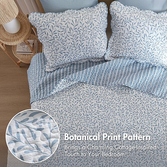 Madison Park Eamon Reversible Print Scalloped Edge 3-pc. Quilt Set