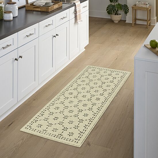 Maples Star Gray Indoor Rectangular Runner