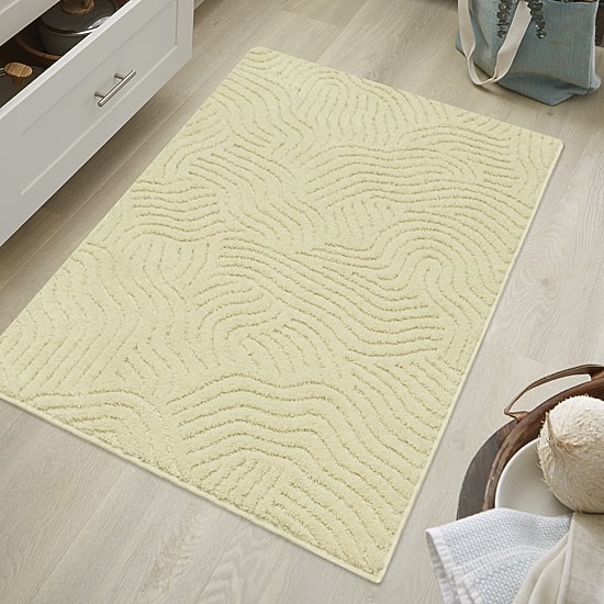 Maples Textured Waves Indoor Rectangular Accent Rug
