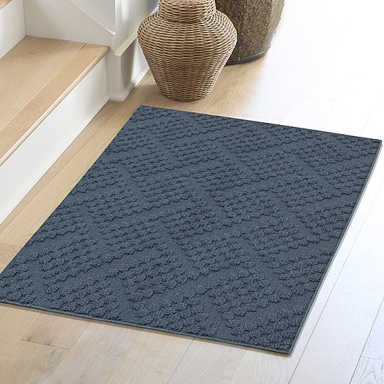 Maples Textured Solid Weave Indoor Rectangular Accent Rug