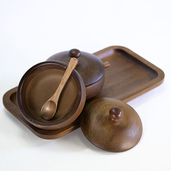 BergHOFF Acacia Wooden 5-pc. Stackable Spice Holder