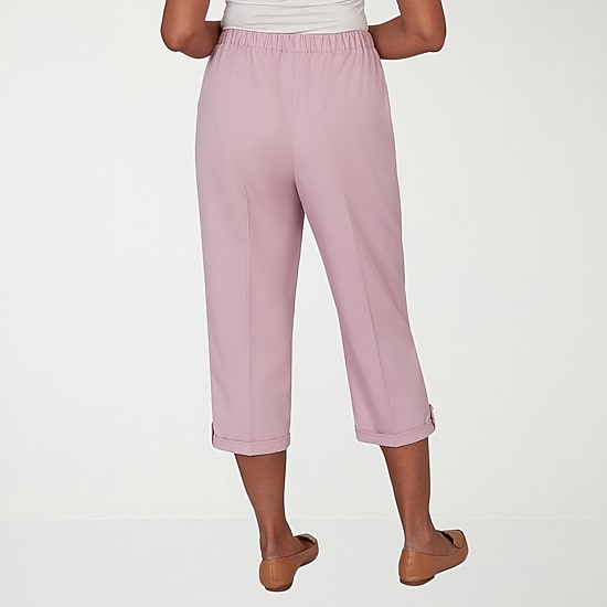 Alfred Dunner Vintage Charm Womens Straight Capri Pant