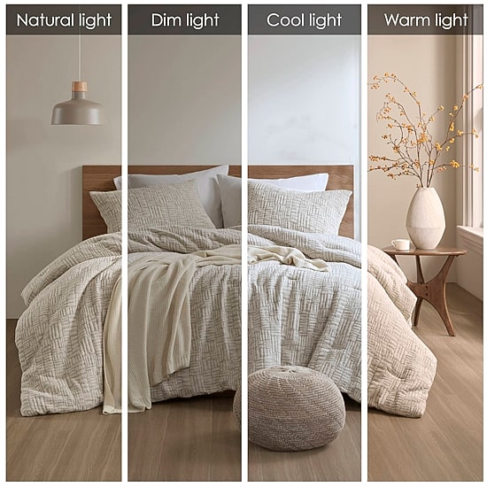 Croscill Harper Oversized Cotton Matelasse 3-pc. Midweight Comforter Set