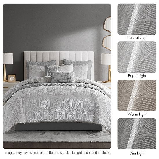 Madison Park Drift Jacquard 10-pc. Comforter & Quilt Set