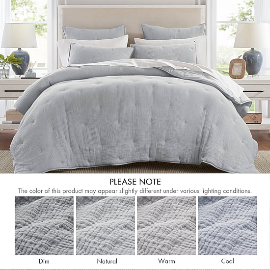 Harbor House Breeze Cotton Gauze Embroidered Euro Sham