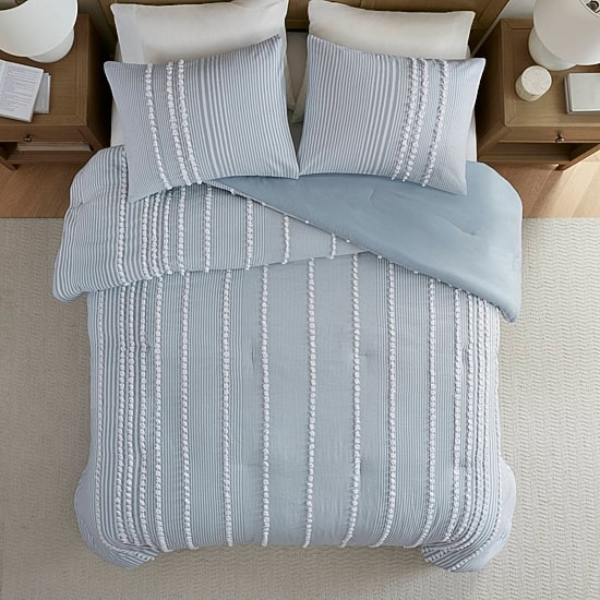 Harbor House Anslee Cotton Yarn Dyed 3-pc. Midweight Comforter Set