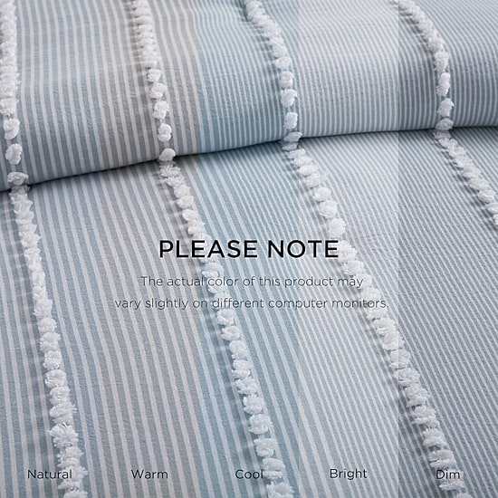 Harbor House Anslee Cotton Yarn Dyed 3-pc. Midweight Comforter Set