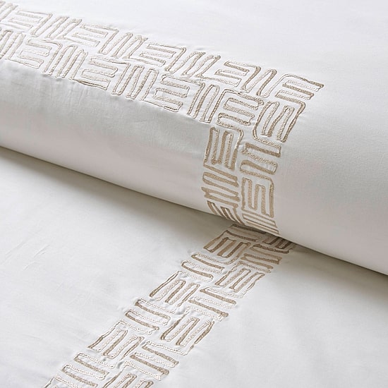 Harbor House Nile Cotton Sateen With Embroidery 3-pc. Embroidered Duvet Cover Set