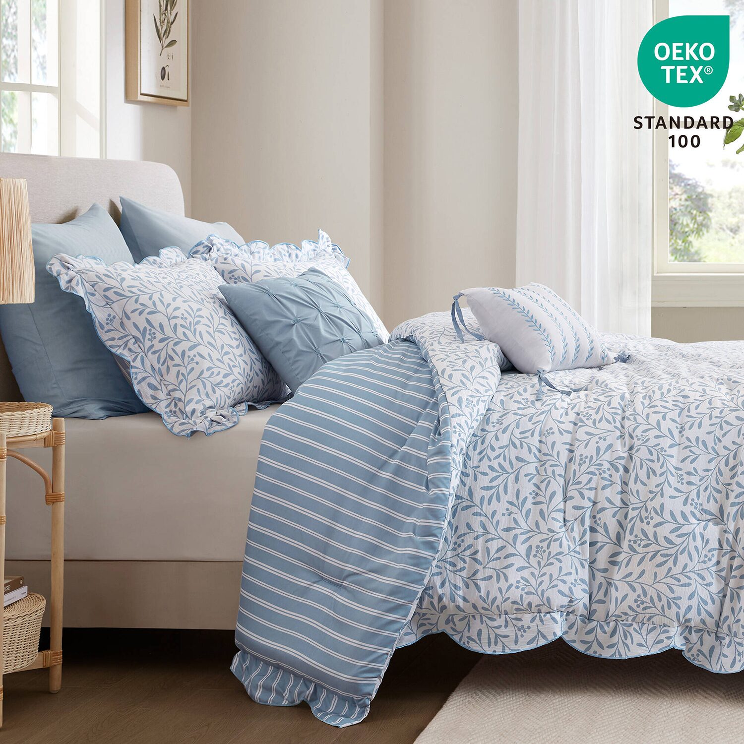 Madison Park Eamon Print 5-pc. Midweight Down Alternative Comforter Set