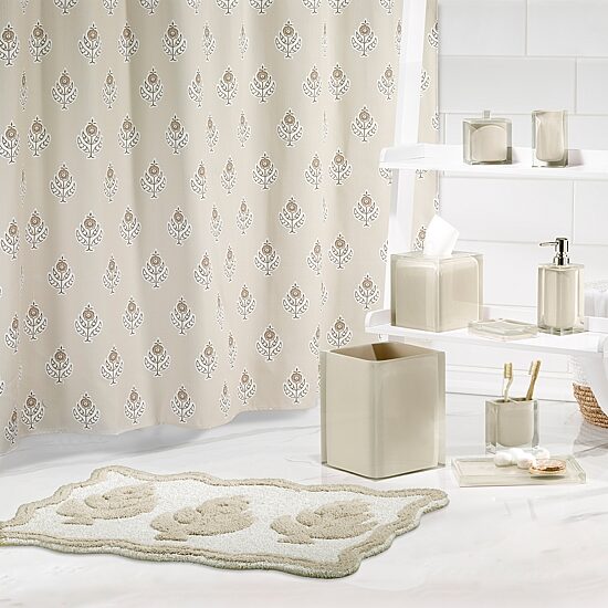 IZOD Henley Tufted With Non-Slip Latex Back Bath Rug