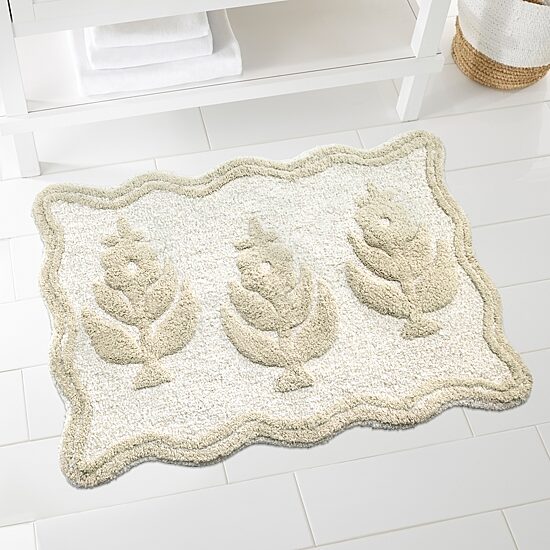 IZOD Henley Tufted With Non-Slip Latex Back Bath Rug