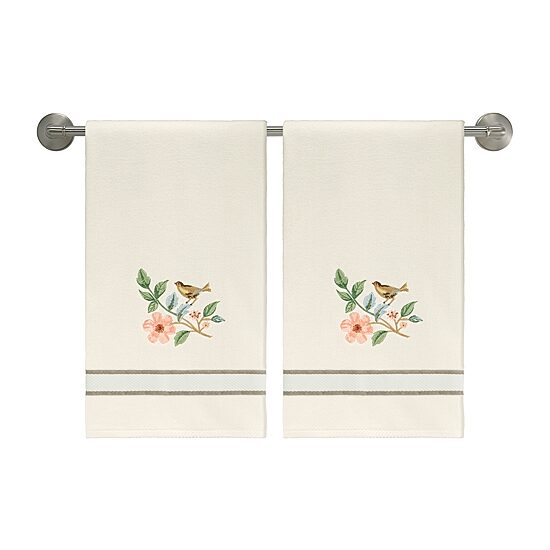 Avanti Pretty Birds 2-pc. Floral Bath Towel