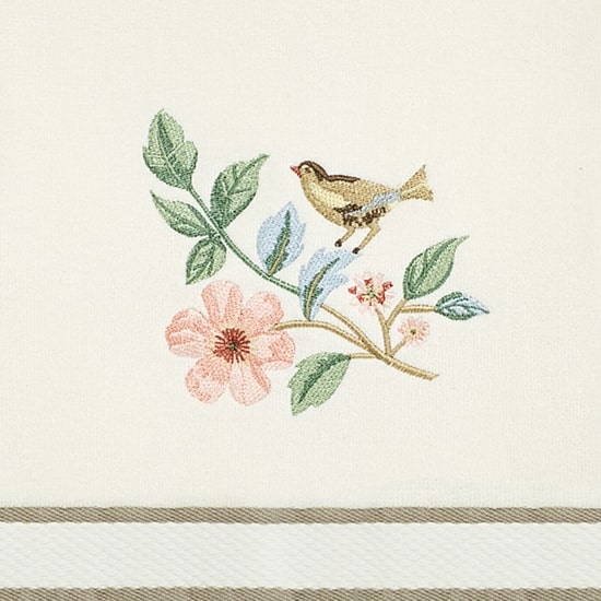 Avanti Pretty Birds 2-pc. Floral Bath Towel