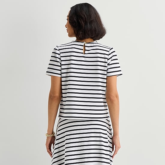 Liz Claiborne Womens Tall Crew Neck Short Sleeve T-Shirt