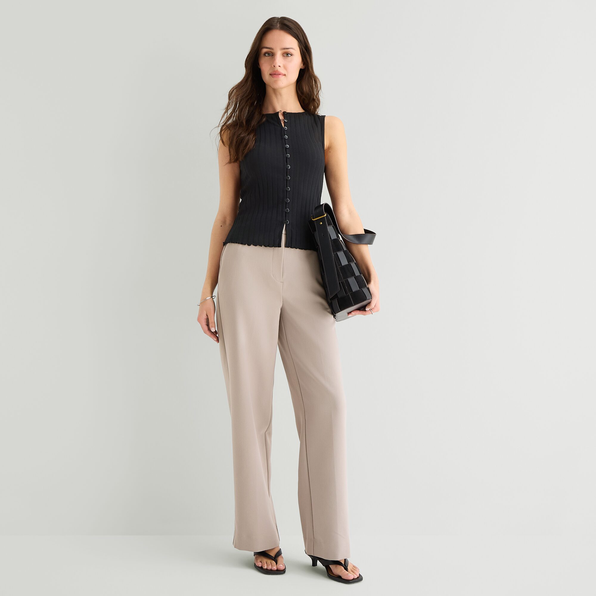 a.n.a Womens Crew Neck Sleeveless Vest