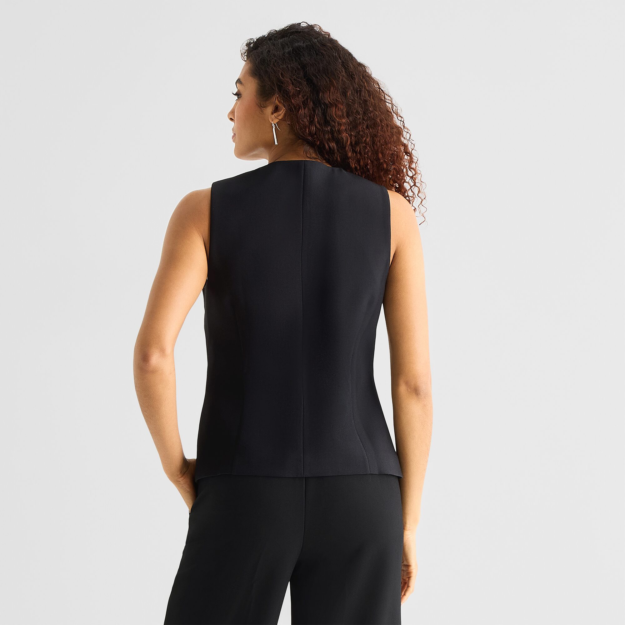 a.n.a Womens Crew Neck Sleeveless Vest